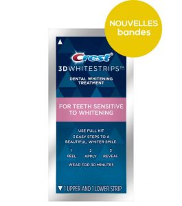 bande crest white whitestrips gentle routine